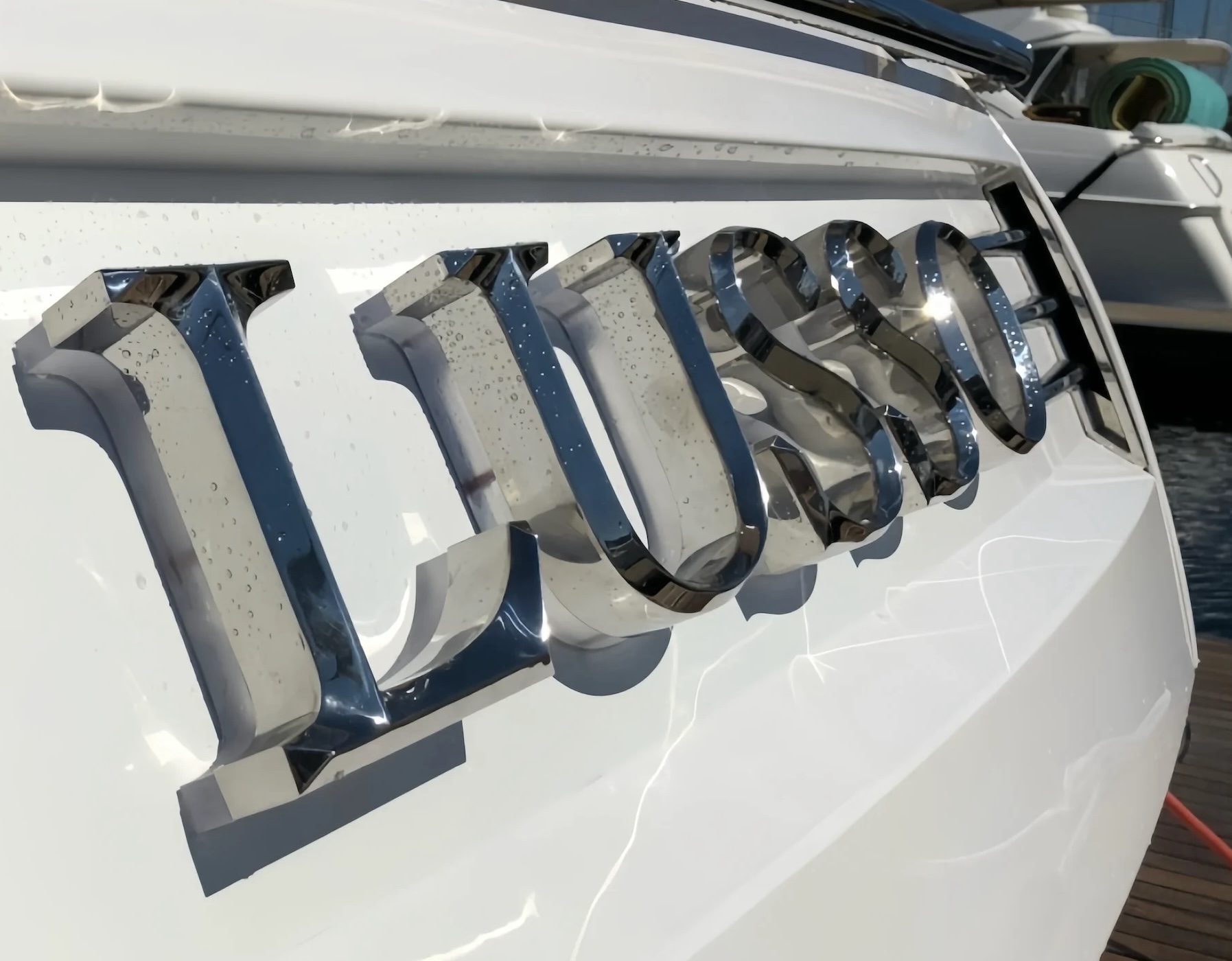 3D Lettering Illuminated Yacht Sign
