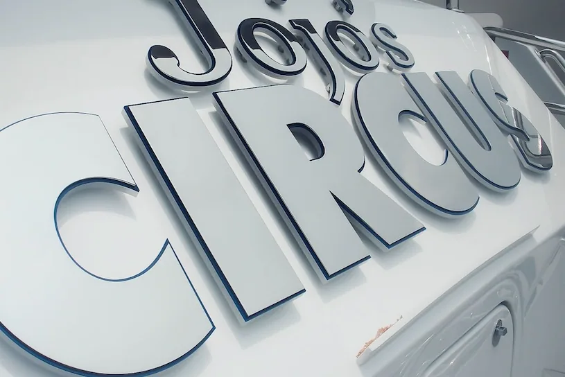 Backlit yacht name example — when metal letters make sense for repeat programs.
