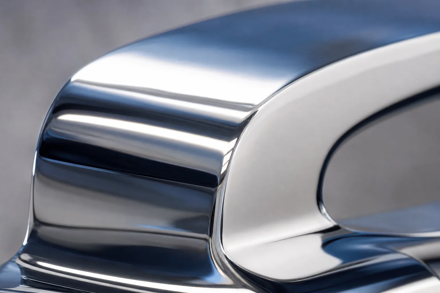 Fabrication detail of welded and polished 316L custom luxury yacht sign letterforms.